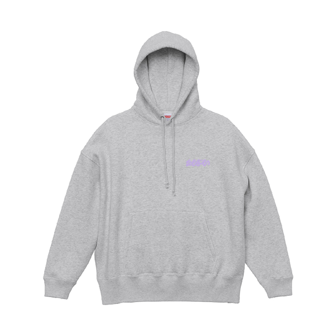 刺繍Logo Hoodie　Gray