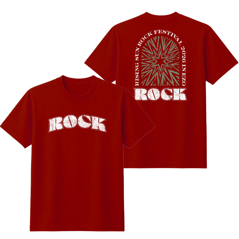 ロックTシャツ バーガンディ【受付期間:～6/30】
