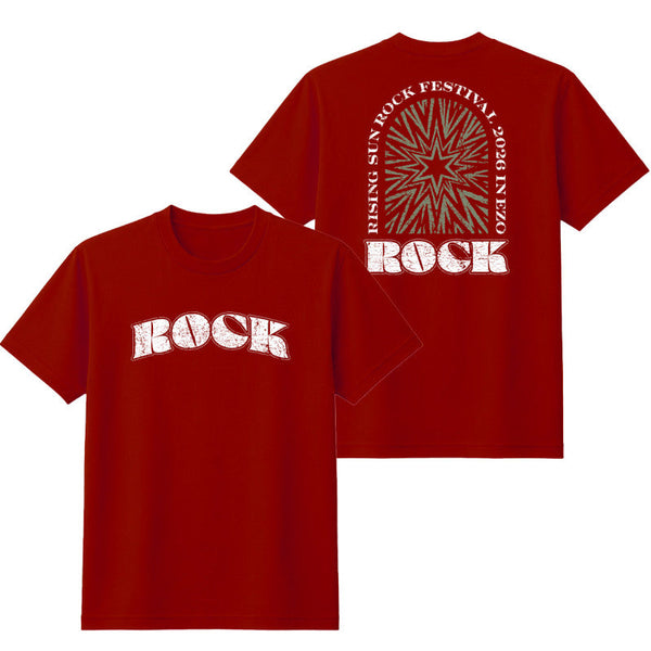 ロックTシャツ バーガンディ【受付期間:～6/30】