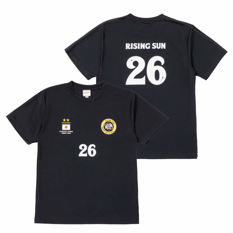 RSR2026×GAN-BAN サッカーTシャツ ブラック【受付期間:～6/30】