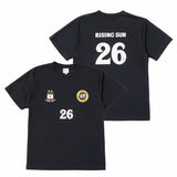 RSR2026×GAN-BAN サッカーTシャツ ブラック【受付期間:～6/30】