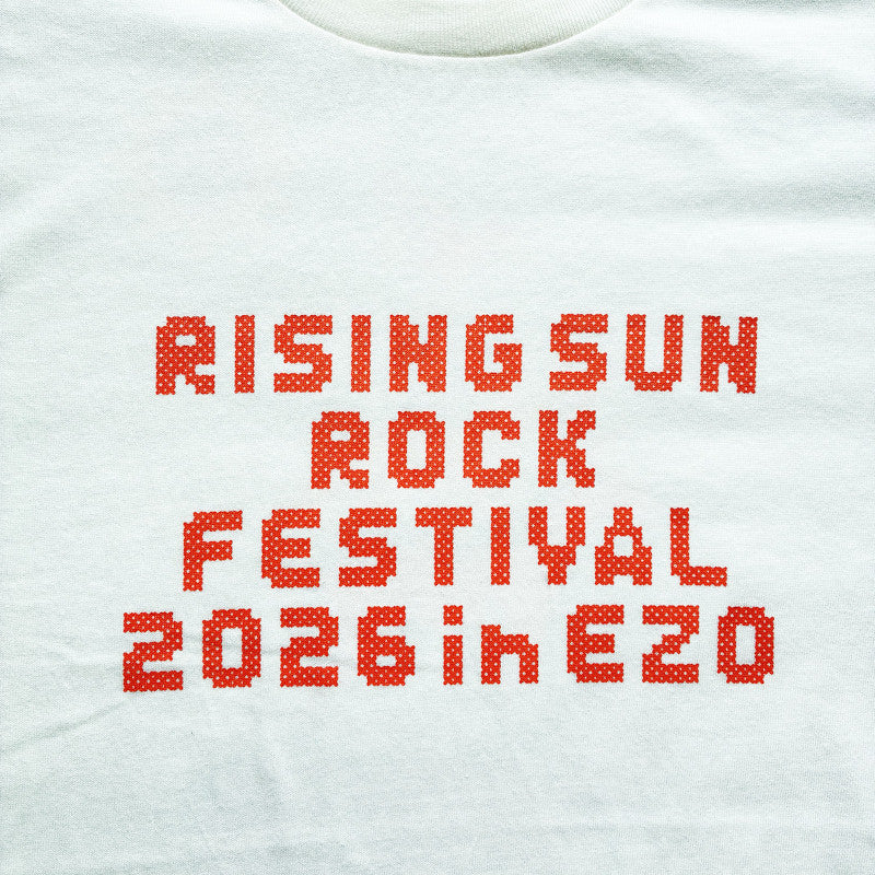 クロスステッチTシャツ アイボリー【受付期間:～6/30】