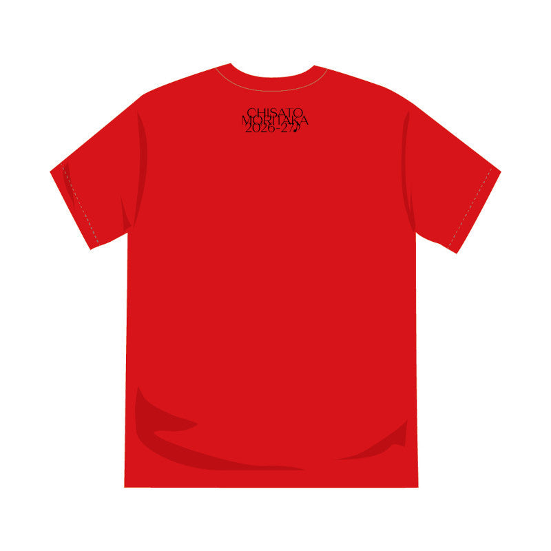 「森高千里2026-27　今夜もWe feel fine♪」Tシャツ　レッド