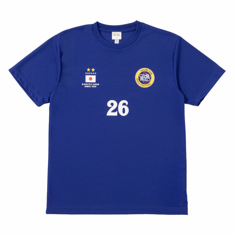 RSR2026×GAN-BAN サッカーTシャツ ジャパンブルー【受付期間:～6/30】
