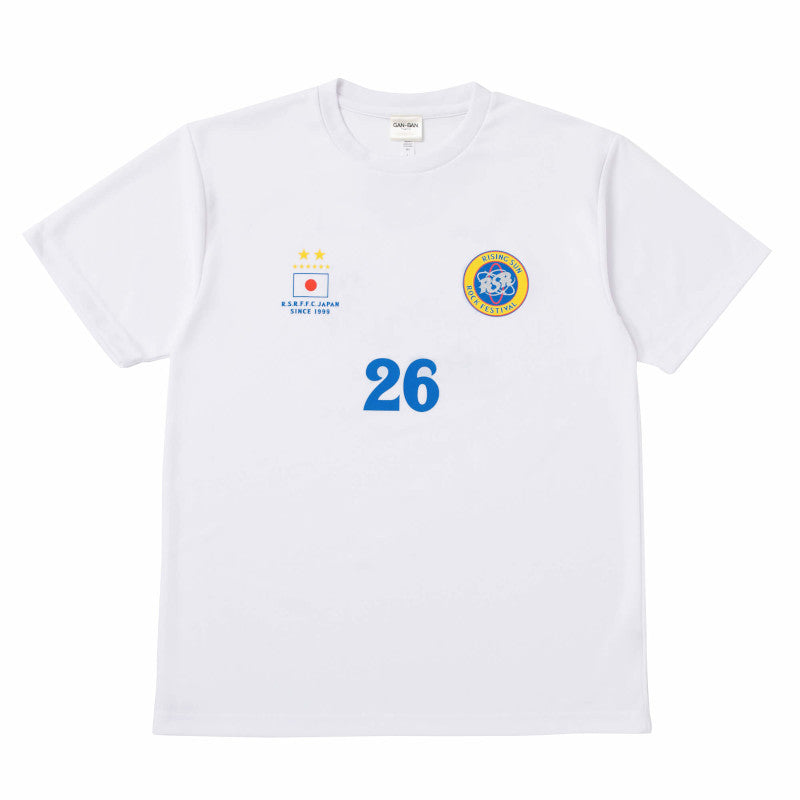 RSR2026×GAN-BAN サッカーTシャツ ホワイト【受付期間:～6/30】