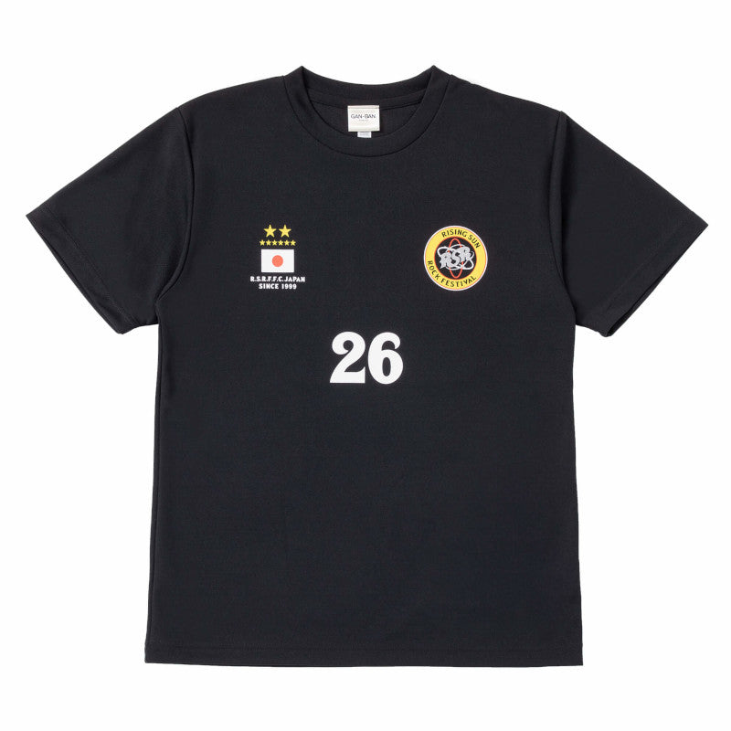RSR2026×GAN-BAN サッカーTシャツ ブラック【受付期間:～6/30】