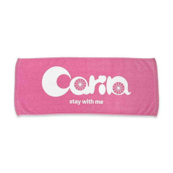 Carin×stay with me」フェイスタオル ピンク