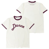 Dance リンガーTシャツ【NATURAL×BURGUNDY】