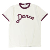 Dance リンガーTシャツ【NATURAL×BURGUNDY】