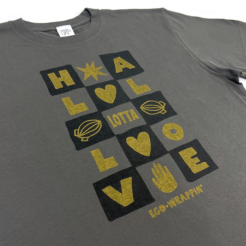 HALL LOTTA LOVE 2026 レトロポップTシャツ【HAZY BLACK】