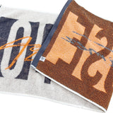 ジャガードフェイスタオル グレー