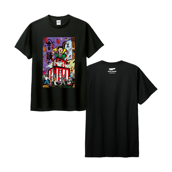 河村要助×ナイアガラ盆踊りコラボ Tee BLACK