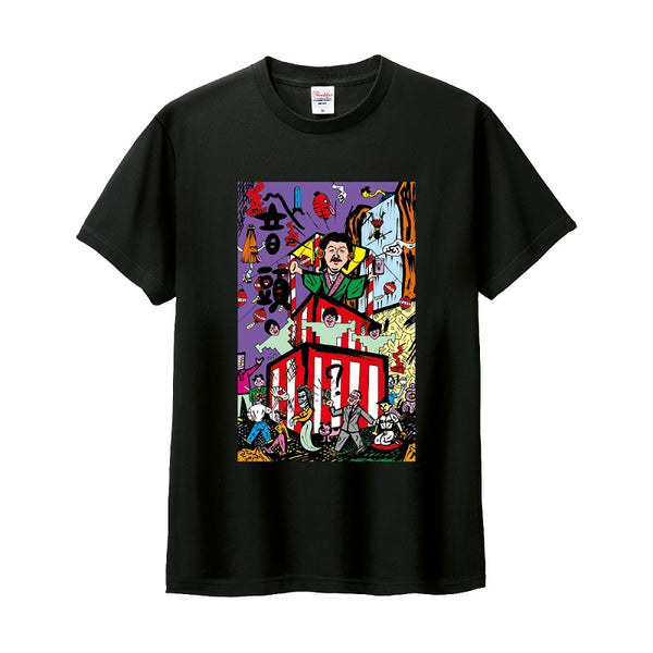 河村要助×ナイアガラ盆踊りコラボ Tee BLACK
