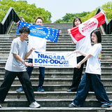 大滝詠一サインプリント入りナイアガラ盆踊り手ぬぐい/青