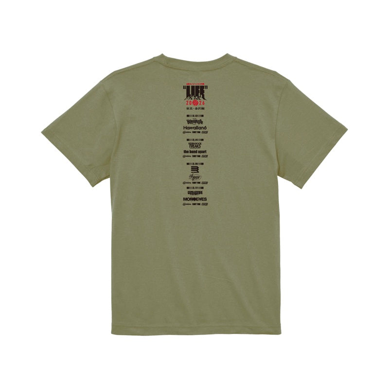 東北ライブハウス大作戦“LIFE”東北・金沢編 T-SHIRTS B / OLIVE【受付期間～3/24】