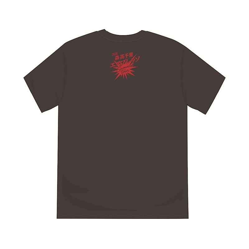 「2026 森高千里 エスプレッソ SUMMER tour」 ヴィンテージ風Tシャツ ブラック