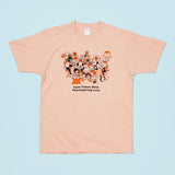 Aqua Timez 20th Thanksgiving Live イラストTシャツ ピンクグレー