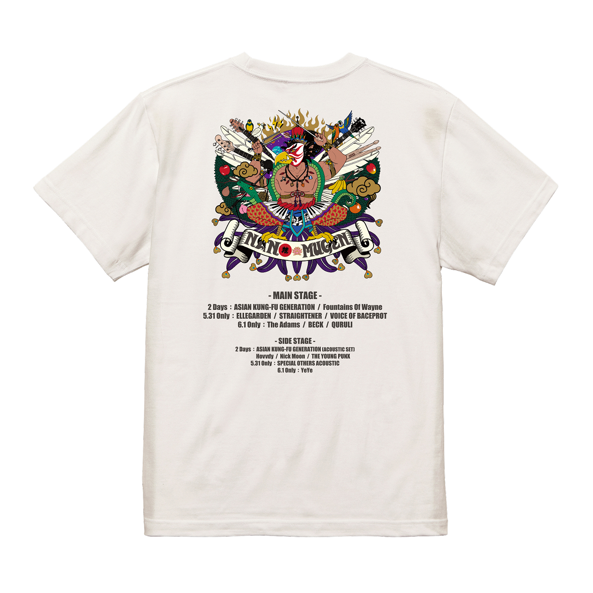 NANO-MUGEN FES.2025 オフィシャルTシャツ(バニラホワイト) NANO-MUGEN FES.2025 オフィシャルTシャツ(バニラホワイト)