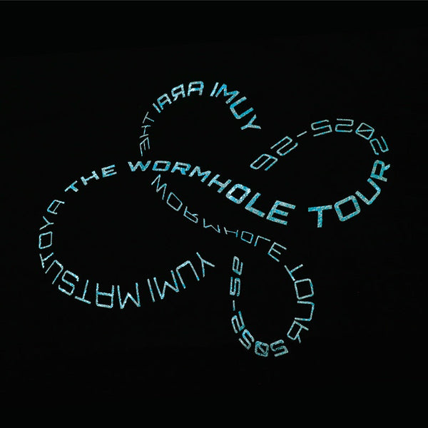 WORMHOLEツアーTシャツ 黒
