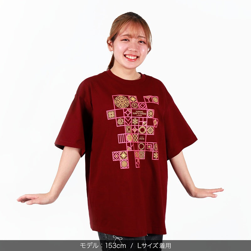 【会場受取】オリエンタル半袖Tシャツ＜バーガンディ＞