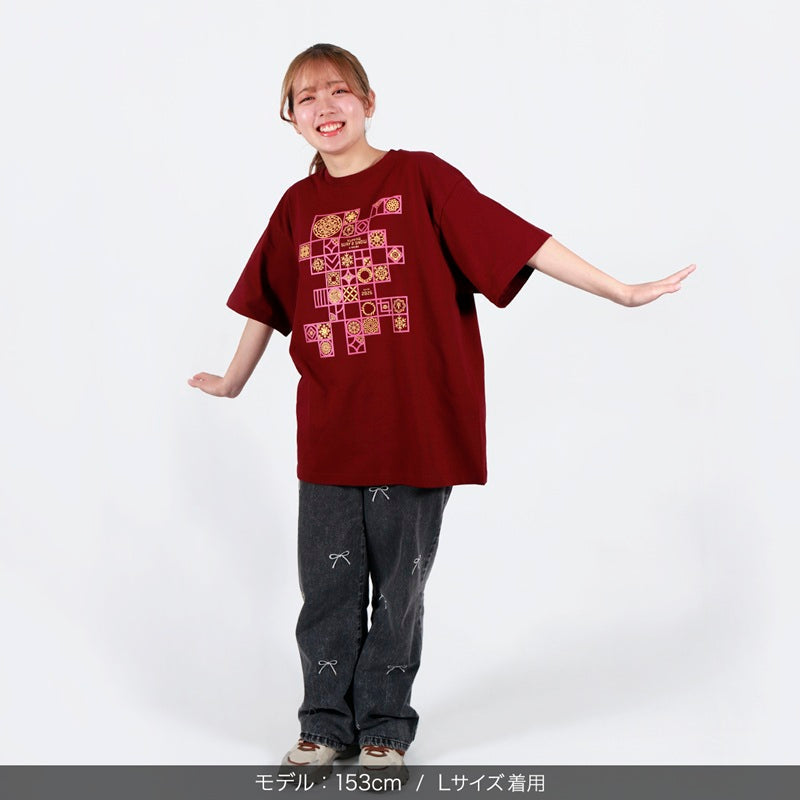 【会場受取】オリエンタル半袖Tシャツ＜バーガンディ＞