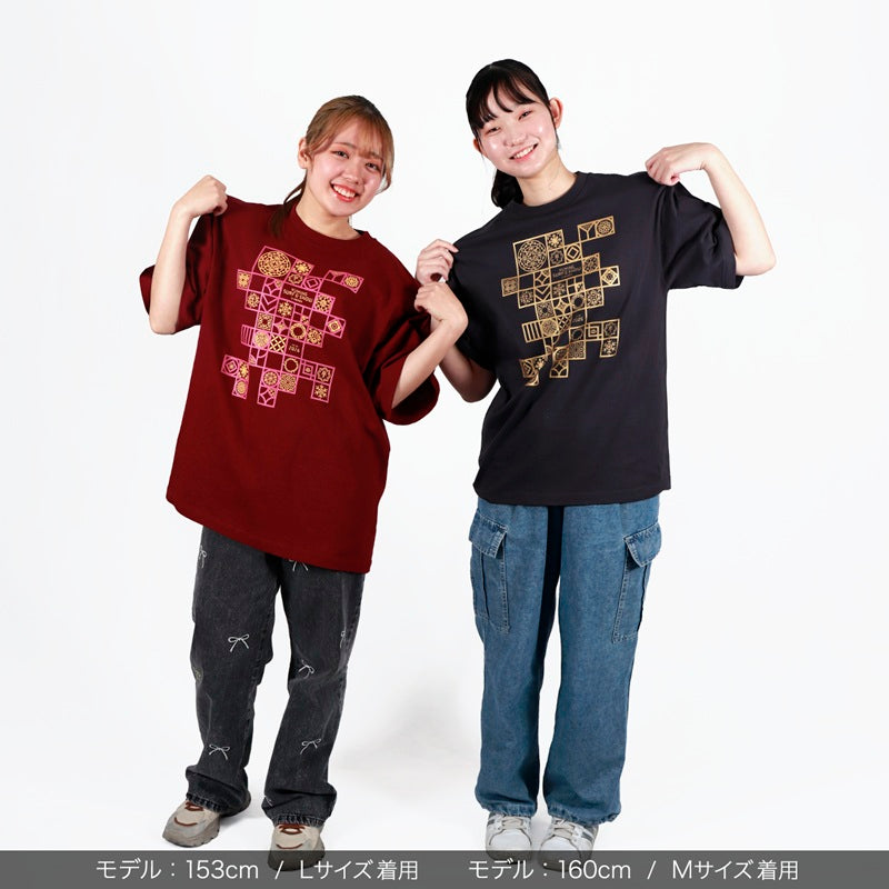 【会場受取】オリエンタル半袖Tシャツ＜バーガンディ＞