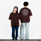 スワトウ柄半袖Tシャツ＜ダークチョコレート＞