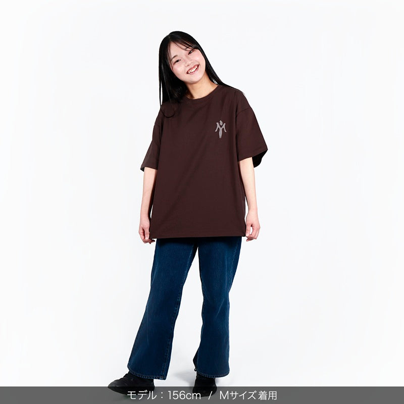 【会場受取】スワトウ柄半袖Tシャツ＜ダークチョコレート＞