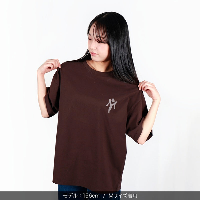 【会場受取】スワトウ柄半袖Tシャツ＜ダークチョコレート＞