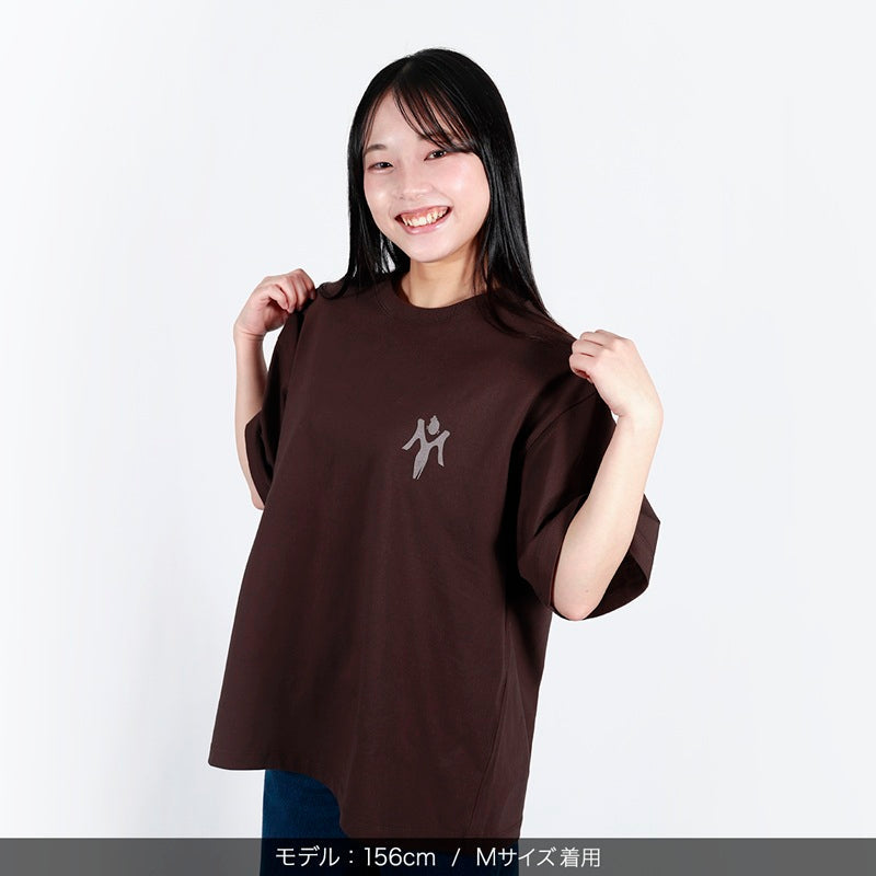 【会場受取】スワトウ柄半袖Tシャツ＜ダークチョコレート＞