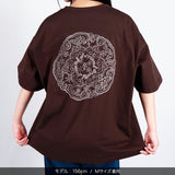 スワトウ柄半袖Tシャツ＜ダークチョコレート＞