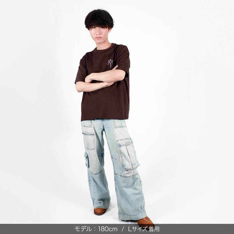 【会場受取】スワトウ柄半袖Tシャツ＜ダークチョコレート＞