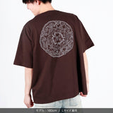 スワトウ柄半袖Tシャツ＜ダークチョコレート＞