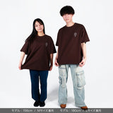 スワトウ柄半袖Tシャツ＜ダークチョコレート＞