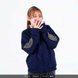 【会場受取】スワトウ柄 刺繍ジャケット  サイズ1ネイビー