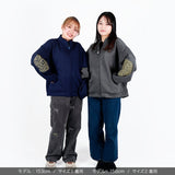 スワトウ柄 刺繍ジャケット  サイズ1ネイビー