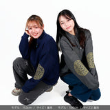 スワトウ柄 刺繍ジャケット  サイズ1ネイビー