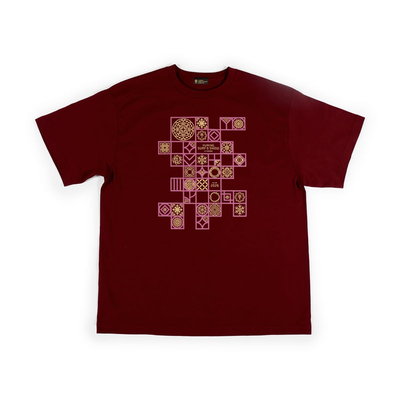 【会場受取】オリエンタル半袖Tシャツ＜バーガンディ＞