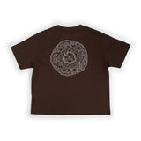 スワトウ柄半袖Tシャツ＜ダークチョコレート＞