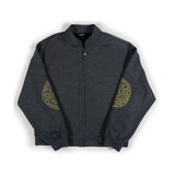 スワトウ柄 刺繍ジャケット  サイズ2チャコールグレー