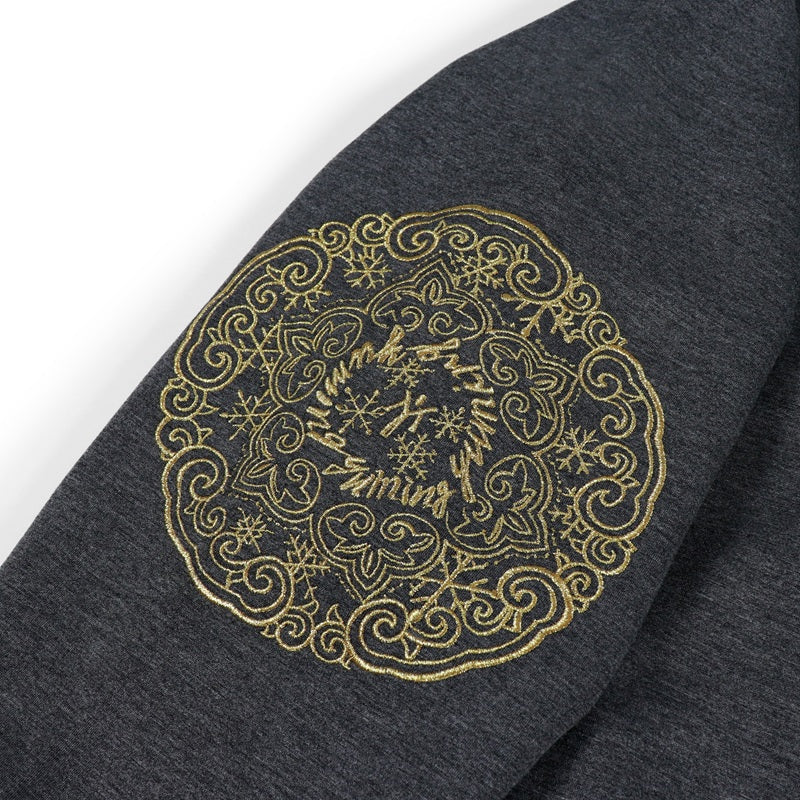【会場受取】スワトウ柄 刺繍ジャケット  サイズ2チャコールグレー
