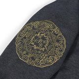【会場受取】スワトウ柄 刺繍ジャケット  サイズ2チャコールグレー