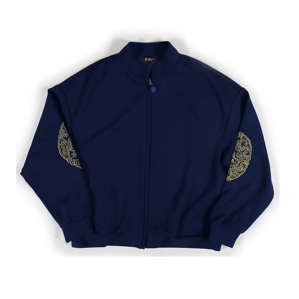 スワトウ柄 刺繍ジャケット サイズ1ネイビー【受付期間～3/8】