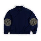 スワトウ柄 刺繍ジャケット  サイズ1ネイビー