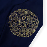 スワトウ柄 刺繍ジャケット  サイズ1ネイビー