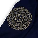【会場受取】スワトウ柄 刺繍ジャケット  サイズ1ネイビー