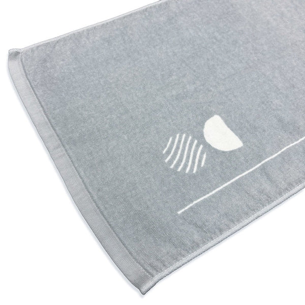 ロゴフェイスタオル ライトグレー