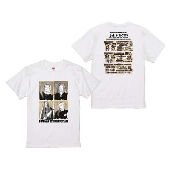 BRAHMAN 尽未来祭 T-SHIRTS B/WHITE