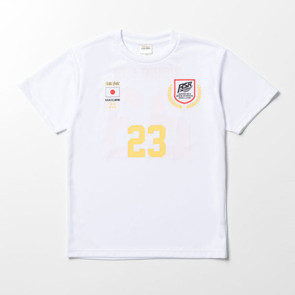 RSR2023×GAN-BAN サッカーTシャツ ホワイト