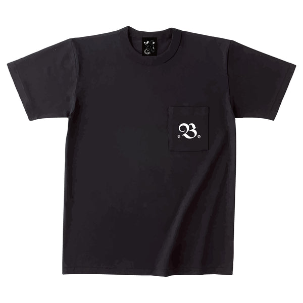 Skull 'n' Lilies Pocket Tee (BLACK)